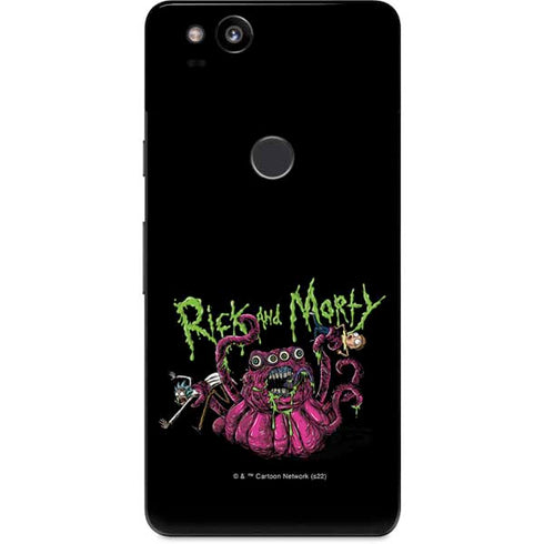 Adult Swim Rick and Morty Tentacle Attack Google Pixel 2 Skin